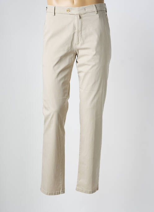 Pantalon chino tissage chiné taille normale beige MEYER homme