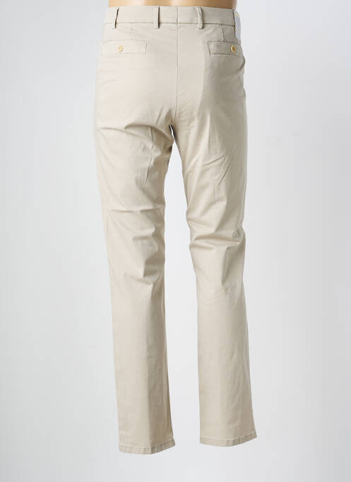 Pantalon chino tissage chiné taille normale beige MEYER homme