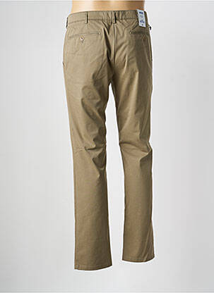 Pantalon chino fermeture zippée sous rabat avec crochet taille normale vert MEYER homme