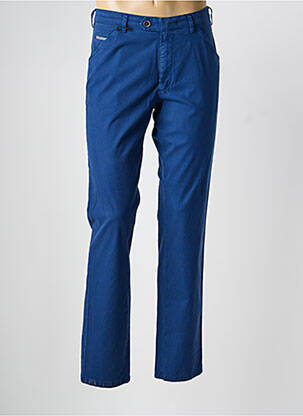Pantalon chino stretch taille normale bleu MEYER homme