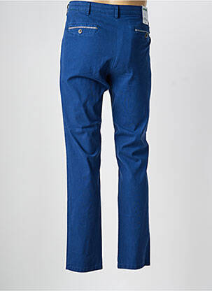 Pantalon chino stretch taille normale bleu MEYER homme