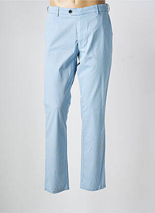 Pantalon chino tissage popeline taille basse bleu MEYER homme