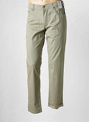 Pantalon slim tissage popeline taille normale vert M5 BY MEYER homme