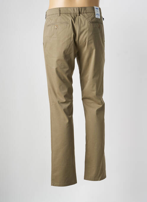 Pantalon chino fermeture zippée sous rabat avec crochet taille normale vert MEYER homme