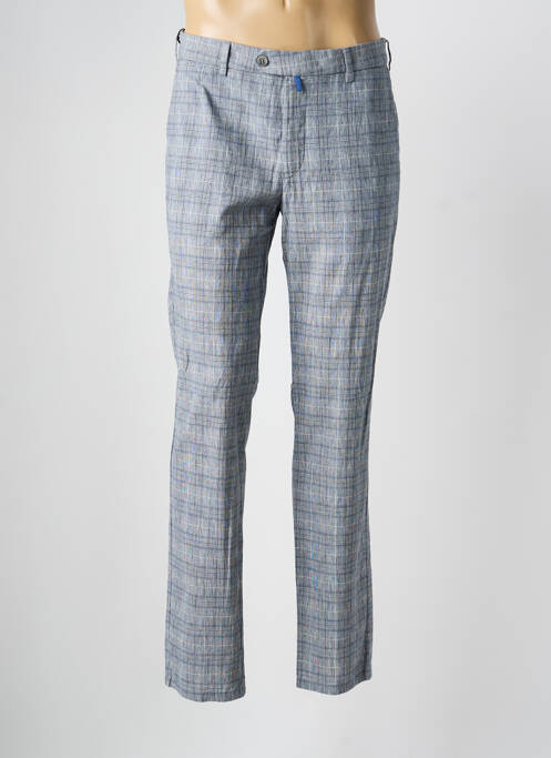 Pantalon slim tissage chiné taille normale bleu MEYER homme