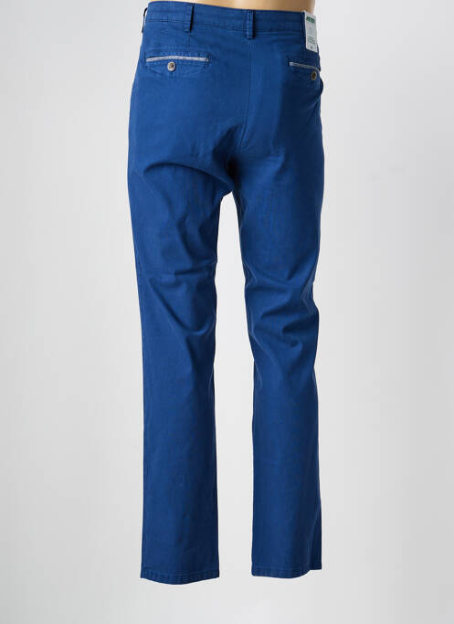 Pantalon chino stretch taille normale bleu MEYER homme