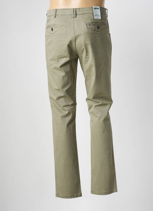 Pantalon chino tissage popeline taille normale vert MEYER homme