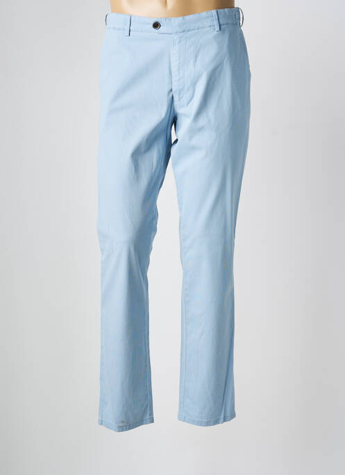 Pantalon chino tissage popeline taille basse bleu MEYER homme