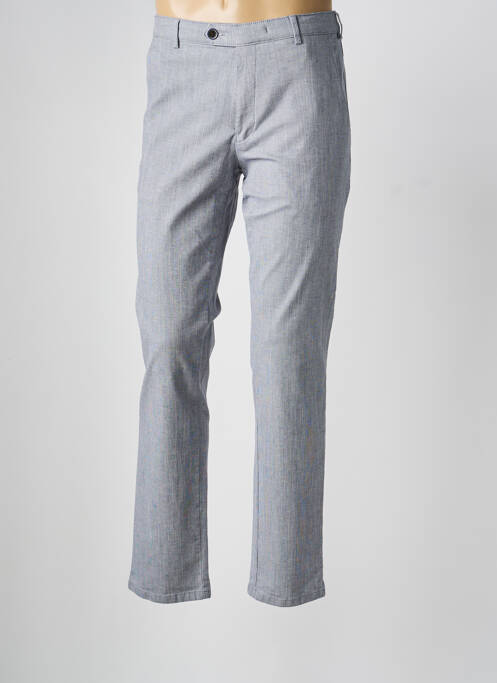 Pantalon chino tissage chiné taille normale bleu MEYER homme