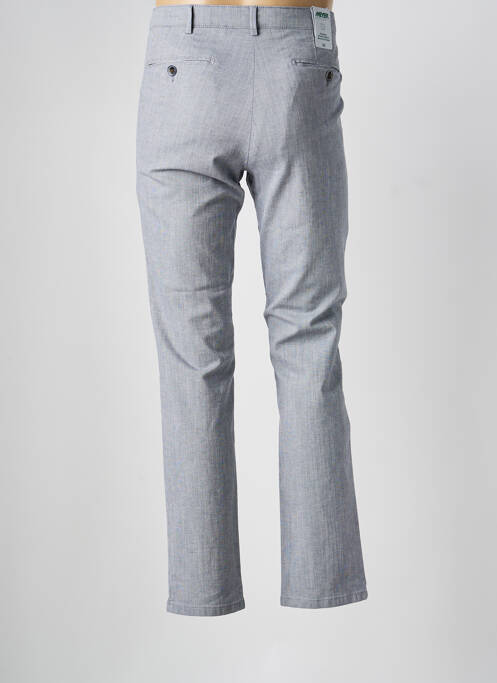 Pantalon chino tissage chiné taille normale bleu MEYER homme
