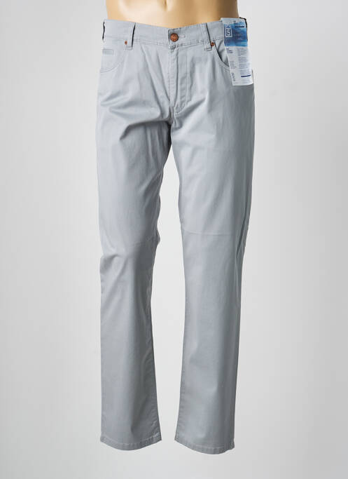 Pantalon slim tissage popeline taille normale gris M5 BY MEYER homme