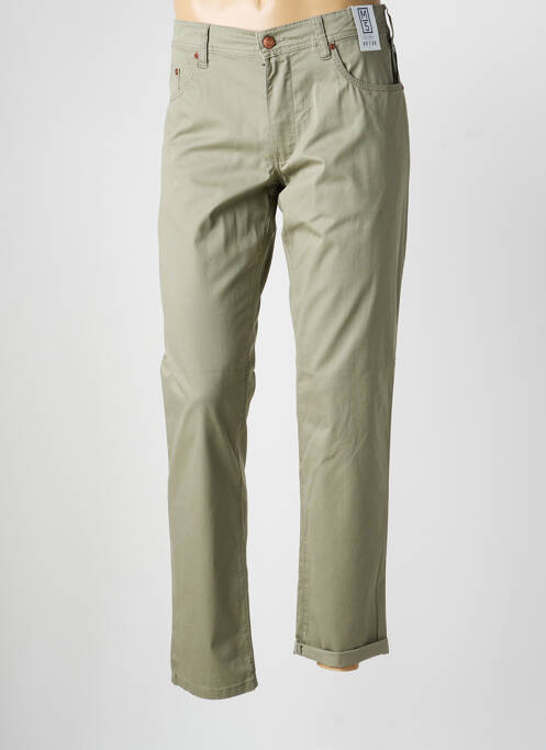 Pantalon slim tissage popeline taille normale vert M5 BY MEYER homme
