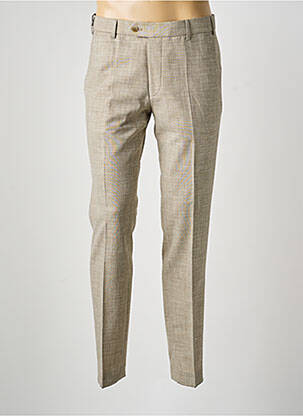 Pantalon chino tissage chiné taille normale vert MEYER homme