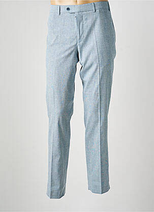 Pantalon chino imprimé imprimé prince de galle taille haute bleu MEYER homme