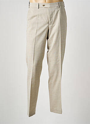Pantalon chino tissage chiné taille normale beige MEYER homme