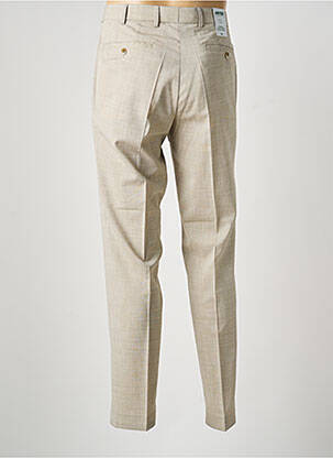 Pantalon chino tissage chiné taille normale beige MEYER homme