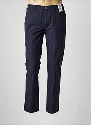 Pantalon chino tissage popeline taille haute bleu M5 BY MEYER homme