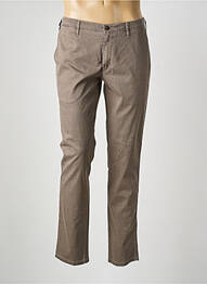 Pantalon chino stretch taille normale marron MMX homme