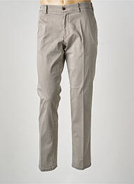 Pantalon chino tissage chiné taille normale marron MMX homme