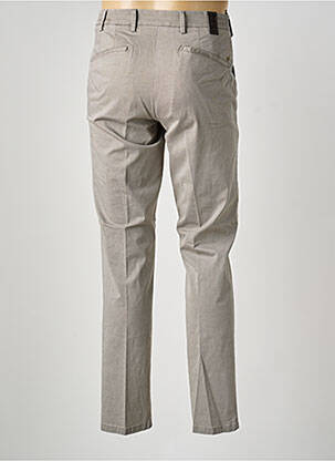 Pantalon chino tissage chiné taille normale marron MMX homme