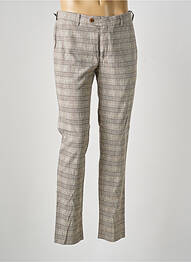 Pantalon chino imprimé imprimé prince de galle taille basse marron MMX homme