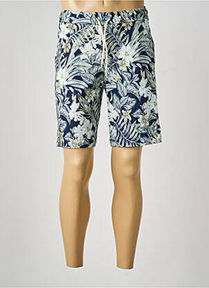Bermuda taille élastique taille normale bleu DESOTO homme