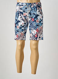 Bermuda taille élastique taille normale bleu DESOTO homme