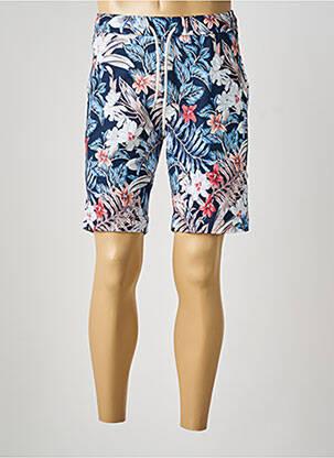 Bermuda taille élastique taille normale bleu DESOTO homme