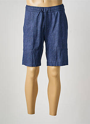 Bermuda taille élastique taille normale bleu DESOTO homme