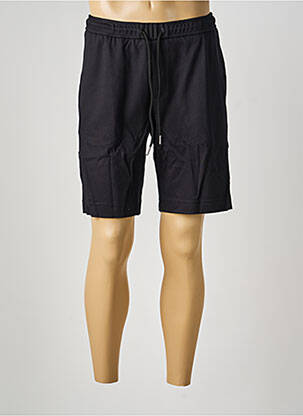 Bermuda taille élastique taille normale noir DESOTO homme