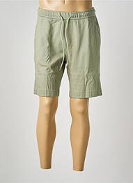 Bermuda taille élastique taille normale vert DESOTO homme