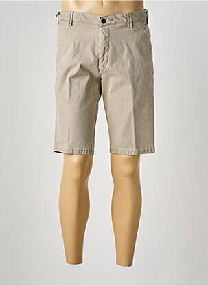 Bermuda taille à pinces taille basse beige MEYER homme