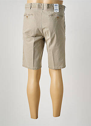 Bermuda taille à pinces taille basse beige MEYER homme
