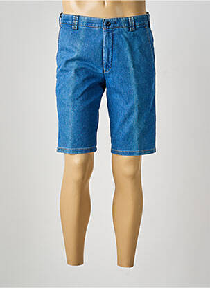 Bermuda stretch taille basse bleu MEYER homme