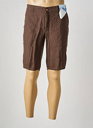 Bermuda taille à pinces taille normale marron M5 BY MEYER homme