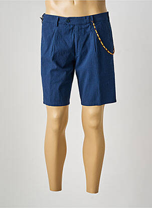 Bermuda taille à pinces taille normale bleu MMX homme