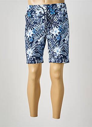 Bermuda taille élastique taille normale bleu DESOTO homme