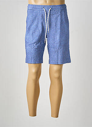 Bermuda taille élastique taille normale bleu DESOTO homme