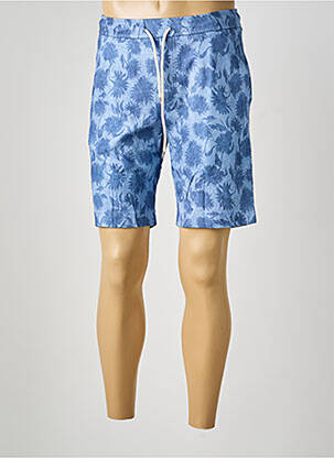 Bermuda taille élastique taille normale bleu DESOTO homme