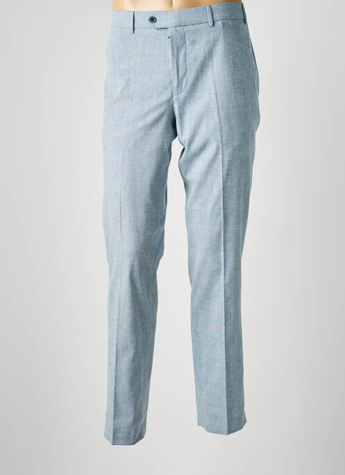 Pantalon chino imprimé imprimé prince de galle taille haute bleu MEYER homme
