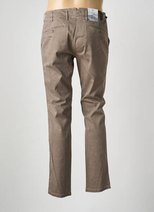 Pantalon chino stretch taille normale marron MMX homme