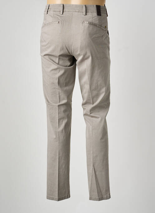 Pantalon chino tissage chiné taille normale marron MMX homme