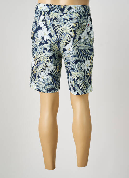 Bermuda taille élastique taille normale bleu DESOTO homme