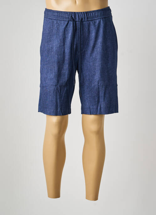 Bermuda taille élastique taille normale bleu DESOTO homme