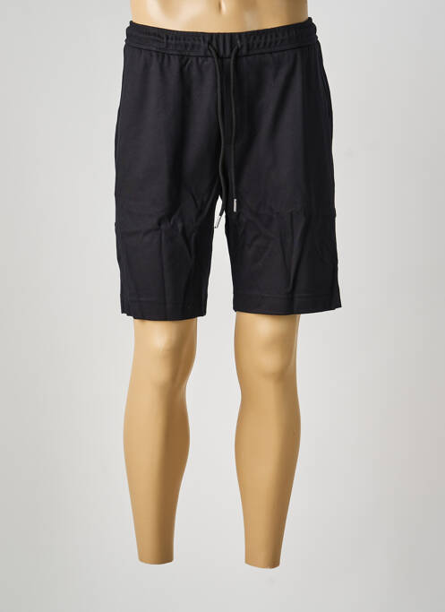 Bermuda taille élastique taille normale noir DESOTO homme