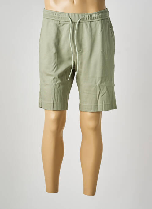 Bermuda taille élastique taille normale vert DESOTO homme