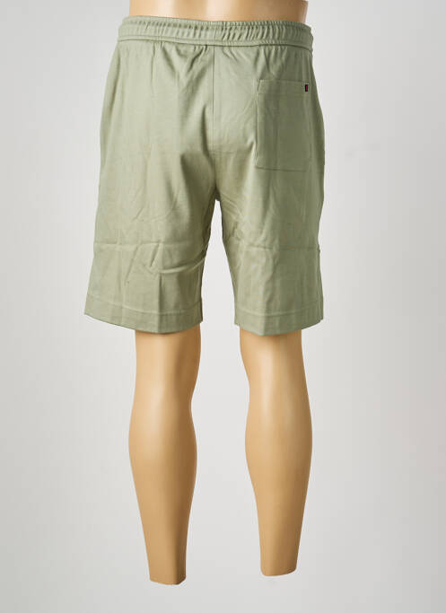Bermuda taille élastique taille normale vert DESOTO homme