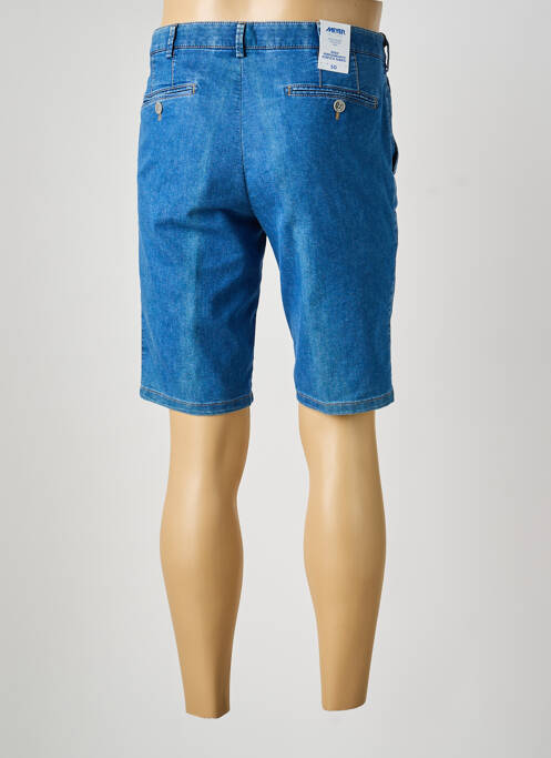 Bermuda stretch taille basse bleu MEYER homme
