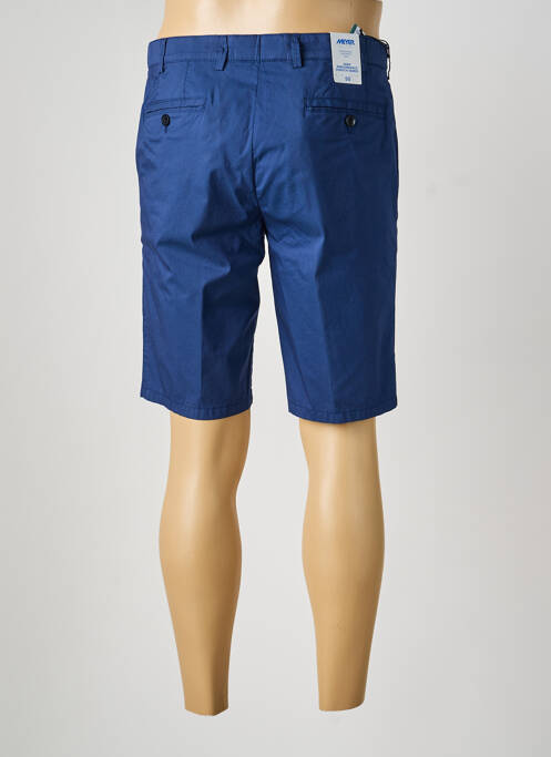 Bermuda taille à pinces taille normale bleu MEYER femme