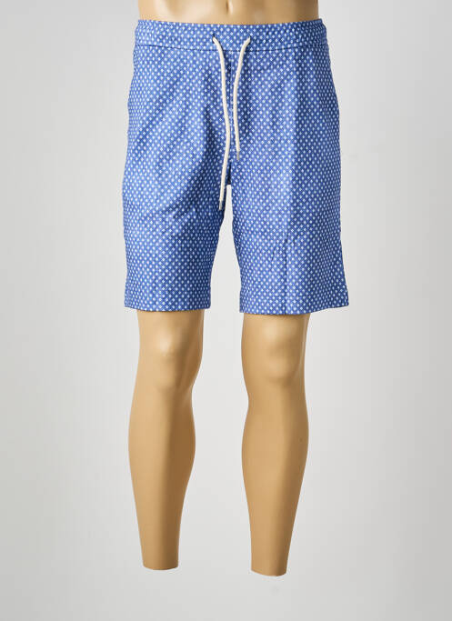Bermuda taille élastique taille normale bleu DESOTO homme